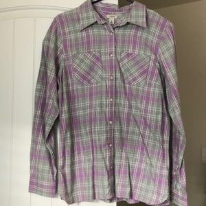 LL Bean women’s flannel size small